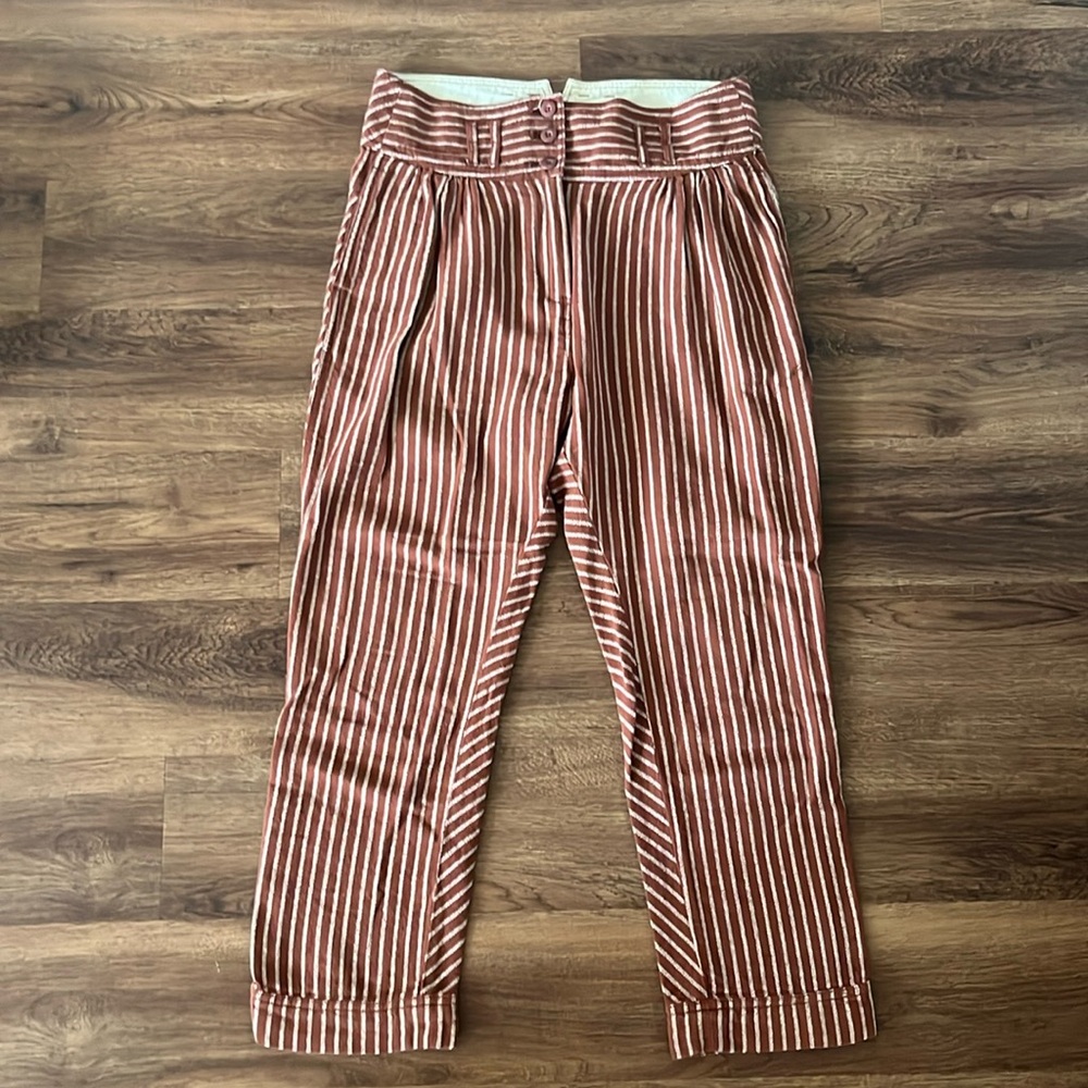 Free People Striped Crop Pants